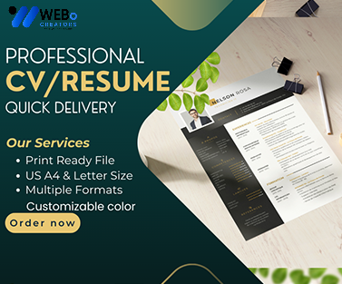 Elegant Resume Design Service, CV designs, CV writing in Manama For Gain Job